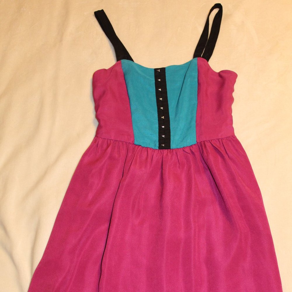 Blue and Pink Summer Dress